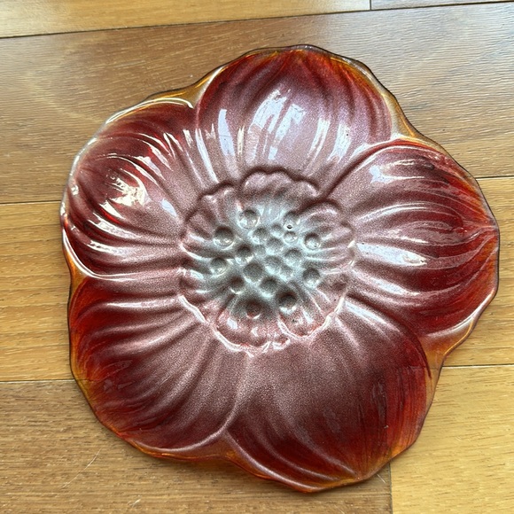 Pier 1 Imports Set of Floral Glass Plates - Picture 6 of 13